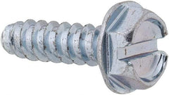 Value Collection - #10 Hex Washer Head Slotted Sheet Metal Screw - Steel, 5/8" Length Under Head, Grade 2 - Americas Industrial Supply