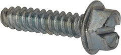 Value Collection - 1/4" Hex Washer Head Slotted Sheet Metal Screw - Steel, 1" Length Under Head, Grade 2 - Americas Industrial Supply