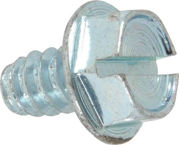 Value Collection - 5/16" Hex Washer Head Slotted Sheet Metal Screw - Steel, 1/2" Length Under Head, Grade 2 - Americas Industrial Supply
