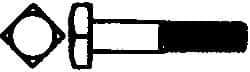 Value Collection - 1/2-13" UNC, 4-1/2" Length Under Head Square Head Bolt - Grade 2 Steel, Uncoated - Americas Industrial Supply