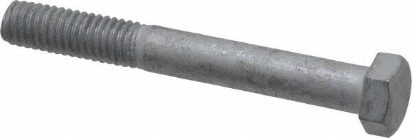 Value Collection - 3/8-16 Thread, 3" Length Under Head, Steel Hex Head Bolt - Hot Dipped Galvanized Coated, 9/16" Hex, UNC Thread, ANSI/ASME B18.2.2 & ASME B18.2.1, Grade 2 - Americas Industrial Supply