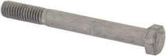 Value Collection - 3/8-16 Thread, 3-1/2" Length Under Head, Steel Hex Head Bolt - Hot Dipped Galvanized Coated, 9/16" Hex, UNC Thread, ANSI/ASME B18.2.2 & ASME B18.2.1, Grade 2 - Americas Industrial Supply