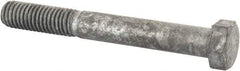 Value Collection - 1/2-13 Thread, 4" Length Under Head, Steel Hex Head Bolt - Hot Dipped Galvanized Coated, 3/4" Hex, UNC Thread, ANSI/ASME B18.2.2 & ASME B18.2.1, Grade 2 - Americas Industrial Supply