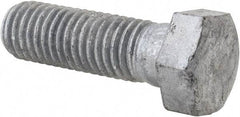 Value Collection - 5/8-11 Thread, 2" Length Under Head, Steel Hex Head Bolt - Hot Dipped Galvanized Coated, 15/16" Hex, UNC Thread, ANSI/ASME B18.2.2 & ASME B18.2.1, Grade 2 - Americas Industrial Supply