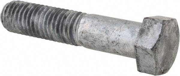 Value Collection - 5/8-11 Thread, 3" Length Under Head, Steel Hex Head Bolt - Hot Dipped Galvanized Coated, 15/16" Hex, UNC Thread, ANSI/ASME B18.2.2 & ASME B18.2.1, Grade 2 - Americas Industrial Supply