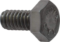 Value Collection - 1/4-20 Thread, 1/2" Length Under Head, Steel Hex Head Bolt - Uncoated, UNC Thread, ASTM A307, Grade 2 - Americas Industrial Supply