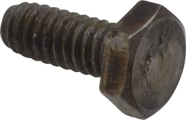 Value Collection - 1/4-20 Thread, 5/8" Length Under Head, Steel Hex Head Bolt - Uncoated, UNC Thread, ASTM A307, Grade 2 - Americas Industrial Supply