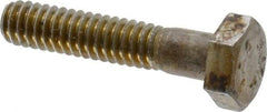 Value Collection - 1/4-20 Thread, 1-1/4" Length Under Head, Steel Hex Head Bolt - Uncoated, UNC Thread, ASTM A307, Grade 2 - Americas Industrial Supply