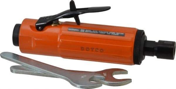 Dotco - 1/4" Collet, Straight Handle, Straight Air Die Grinder - 23,000 RPM, Rear Exhaust, 37 CFM, 0.9 hp, 90 psi, 1/4" Inlet - Americas Industrial Supply