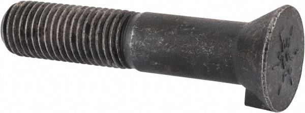 Value Collection - 7/8-9 UNC, 4-1/2" Length Under Head Bucket Tooth Bolt - Grade 8 Steel, Uncoated - Americas Industrial Supply