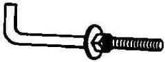 Value Collection - 3/4-10, 14" OAL Bent Anchor Bolt - Grade 2 Steel - Americas Industrial Supply