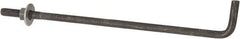 Value Collection - 3/8-16, 10" OAL Bent Anchor Bolt - Grade 2 Steel - Americas Industrial Supply