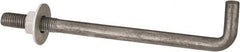 Value Collection - 1/2-13, 8" OAL Bent Anchor Bolt - Grade 2 Steel - Americas Industrial Supply
