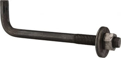 Value Collection - 5/8-11, 8" OAL Bent Anchor Bolt - Grade 2 Steel - Americas Industrial Supply