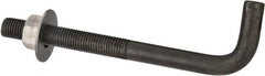 Value Collection - 1-8, 12" OAL Bent Anchor Bolt - Grade 2 Steel - Americas Industrial Supply