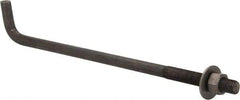 Value Collection - 1-8, 24" OAL Bent Anchor Bolt - Grade 2 Steel - Americas Industrial Supply