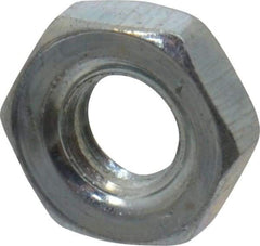 Value Collection - #3-56 UN Steel Right Hand Machine Screw Hex Nut - 3/16" Across Flats, 0.066" High, Zinc-Plated Finish, 2B Class of Fit - Americas Industrial Supply