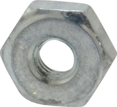 Value Collection - #6-40 UN Steel Right Hand Machine Screw Hex Nut - 5/16" Across Flats, 0.114" High, Zinc-Plated Finish, 2B Class of Fit - Americas Industrial Supply