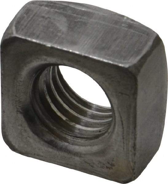 Value Collection - 5/8-11 Steel Square Nut - Uncoated, 1" Square Width x 35/64" Overall Height - Americas Industrial Supply