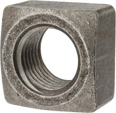 Value Collection - 1-1/4-7 Steel Square Nut - Uncoated, 1-7/8" Square Width x 1-3/32" Overall Height - Americas Industrial Supply