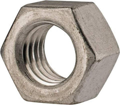 Value Collection - 1/2-13 UN Aluminum Right Hand Hex Nut - 3/4" Across Flats, 7/16" High, Uncoated - Americas Industrial Supply