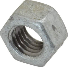 Value Collection - 5/8-11 UNC Steel Right Hand Hex Nut - 15/16" Across Flats, 35/64" High, Hot Dipped Galvanized Finish - Americas Industrial Supply