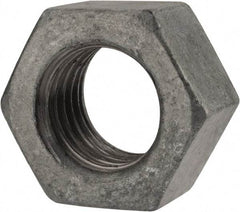 Value Collection - 7/8-9 UNC Steel Right Hand Hex Nut - 1-5/16" Across Flats, 3/4" High, Hot Dipped Galvanized Finish - Americas Industrial Supply