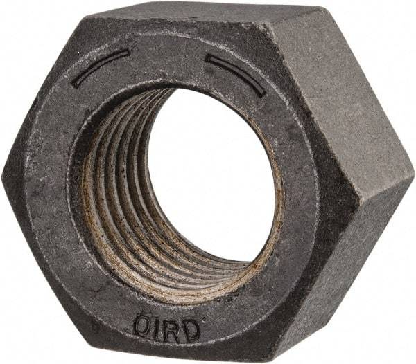 Value Collection - 1-3/8 - 6 UNC Steel Right Hand Hex Nut - 2-1/16" Across Flats, 1-11/64" High, Uncoated - Americas Industrial Supply