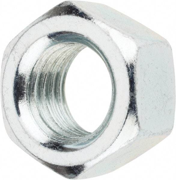 Value Collection - 5/8-11 UNC Steel Right Hand Hex Nut - 15/16" Across Flats, 35/64" High, Zinc-Plated Finish - Americas Industrial Supply