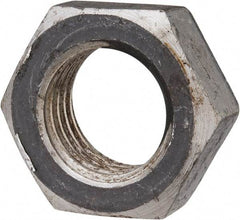 Value Collection - 1-1/8 - 7 UN Steel Right Hand Hex Nut - 1-11/16" Across Flats, 31/32" High, Zinc-Plated Finish - Americas Industrial Supply