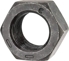 Value Collection - 3/4-16 UNF Steel Right Hand Hex Nut - 1-1/8" Across Flats, 41/64" High, Black Oxide Finish - Americas Industrial Supply