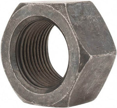 Value Collection - 1-14 UNS Steel Right Hand Hex Nut - 1-1/2" Across Flats, 55/64" High, Black Oxide Finish - Americas Industrial Supply