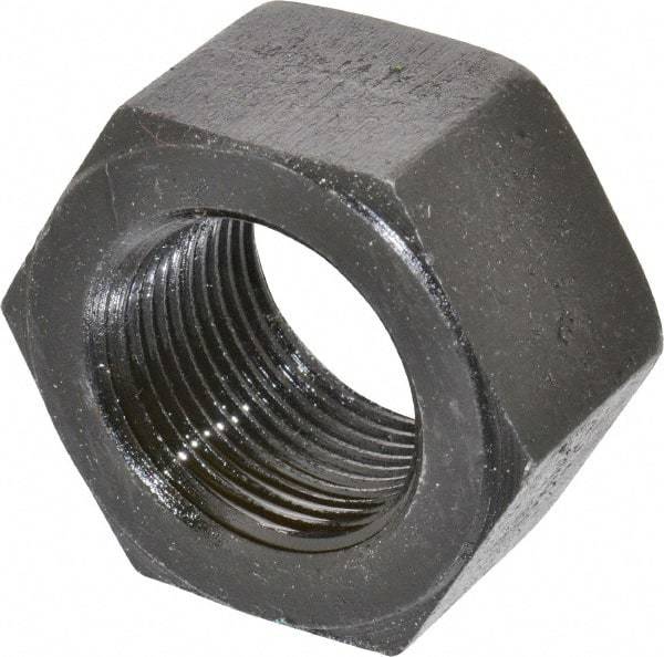 Value Collection - 1-1/4 - 12 UNF Steel Right Hand Hex Nut - 1-7/8" Across Flats, 1-1/16" High, Uncoated - Americas Industrial Supply