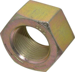 Value Collection - 1-1/4 - 12 UNF Steel Right Hand Hex Nut - 1-7/8" Across Flats, 1-1/16" High, Zinc Yellow Dichromate Finish - Americas Industrial Supply