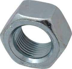 Value Collection - 3/4-16 UNF Steel Right Hand Hex Nut - 1-1/8" Across Flats, 0.6406" High, Zinc-Plated Finish - Americas Industrial Supply