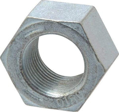 Value Collection - 7/8-14 UNF Steel Right Hand Hex Nut - 1-5/16" Across Flats, 3/4" High, Zinc-Plated Finish - Americas Industrial Supply