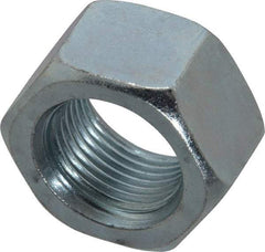 Value Collection - 7/8-14 UN Steel Right Hand Hex Nut - 1-5/16" Across Flats, 3/4" High, Zinc-Plated Finish - Americas Industrial Supply