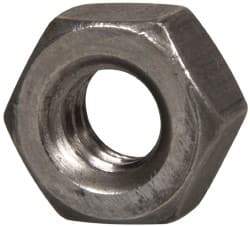 Value Collection - 1/4-20 UN Steel Right Hand Hex Nut - 7/16" Across Flats, 7/32" High, Uncoated - Americas Industrial Supply