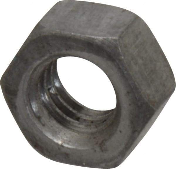 Value Collection - 5/16-18 UNC Steel Right Hand Hex Nut - 1/2" Across Flats, 0.2656" High, Uncoated - Americas Industrial Supply