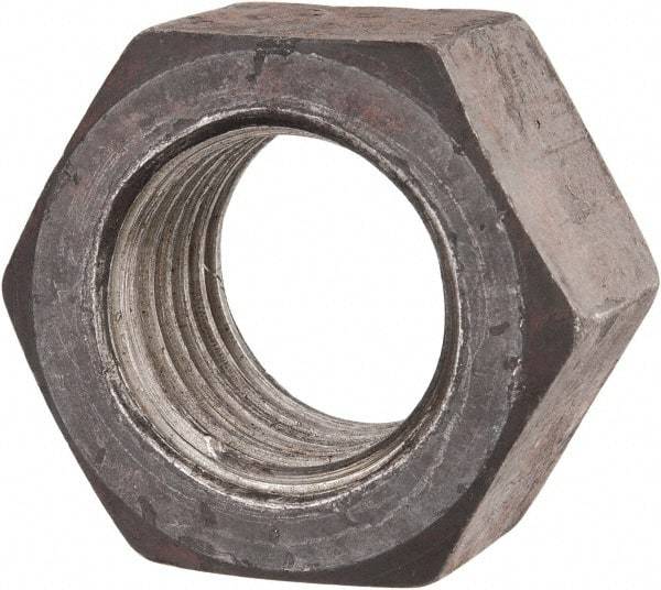 Value Collection - 1-3/8 - 6 UNC Steel Right Hand Hex Nut - 2-1/16" Across Flats, 1-11/64" High, Uncoated - Americas Industrial Supply