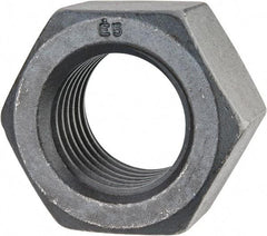 Value Collection - 1-5/8 - 5-1/2 UNC Steel Right Hand Hex Nut - 2-7/16" Across Flats, 1-25/64" High, Uncoated - Americas Industrial Supply