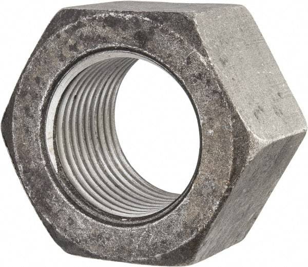 Value Collection - 3-4 UNC Steel Right Hand Hex Nut - 4-1/2" Across Flats, 2-37/64" High, Uncoated - Americas Industrial Supply