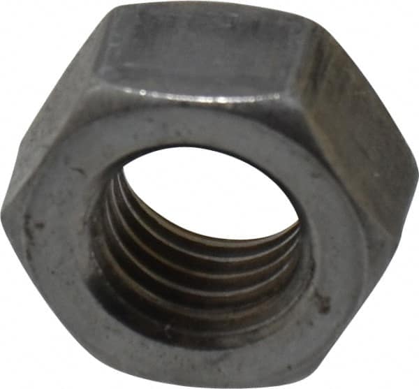 Value Collection - 5/16-24 UNF Steel Right Hand Hex Nut - 1/2" Across Flats, 0.2656" High, Uncoated - Americas Industrial Supply