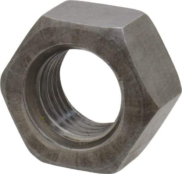 Value Collection - 7/16-20 UN Steel Right Hand Hex Nut - 11/16" Across Flats, 3/8" High, Uncoated - Americas Industrial Supply