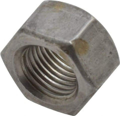 Value Collection - 1/2-20 UNF Steel Right Hand Hex Nut - 3/4" Across Flats, 7/16" High, Zinc Clear Finish - Americas Industrial Supply