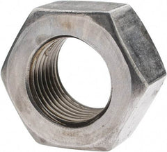 Value Collection - 9/16-18 UN Steel Right Hand Hex Nut - 7/8" Across Flats, 31/64" High, Uncoated - Americas Industrial Supply