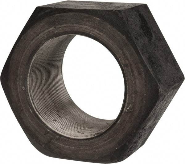 Value Collection - 3-12 UN Steel Right Hand Hex Nut - 4-1/2" Across Flats, 2-37/64" High, Uncoated - Americas Industrial Supply