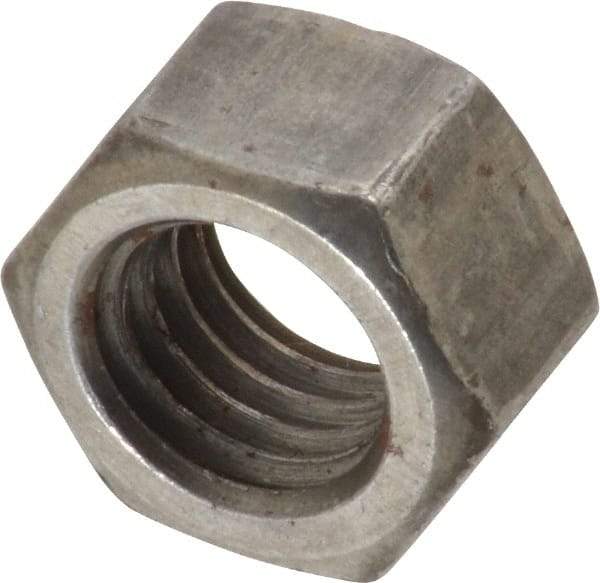 Value Collection - 1/2-13 UNC Steel Left Hand Hex Nut - 3/4" Across Flats, 7/16" High, Uncoated - Americas Industrial Supply