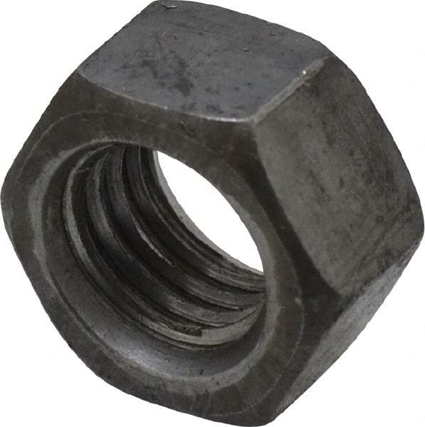 Value Collection - 5/8-11 UNC Steel Left Hand Hex Nut - 15/16" Across Flats, 35/64" High, Uncoated - Americas Industrial Supply