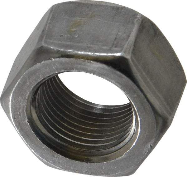 Value Collection - 7/8-14 UNF Steel Left Hand Hex Nut - 1-5/16" Across Flats, 3/4" High, Uncoated - Americas Industrial Supply